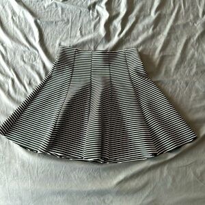 Topshop Striped Skater Skirt US 4